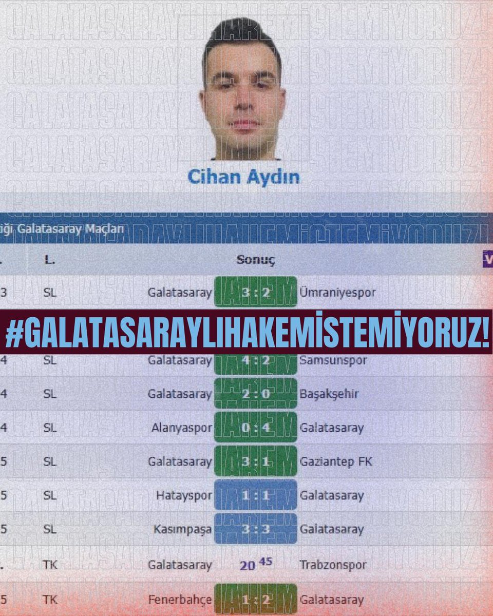 uniggbayburt's tweet photo. #GalatasaraylıHakemİstemiyoruz https://t.co/JznHuiYca9
