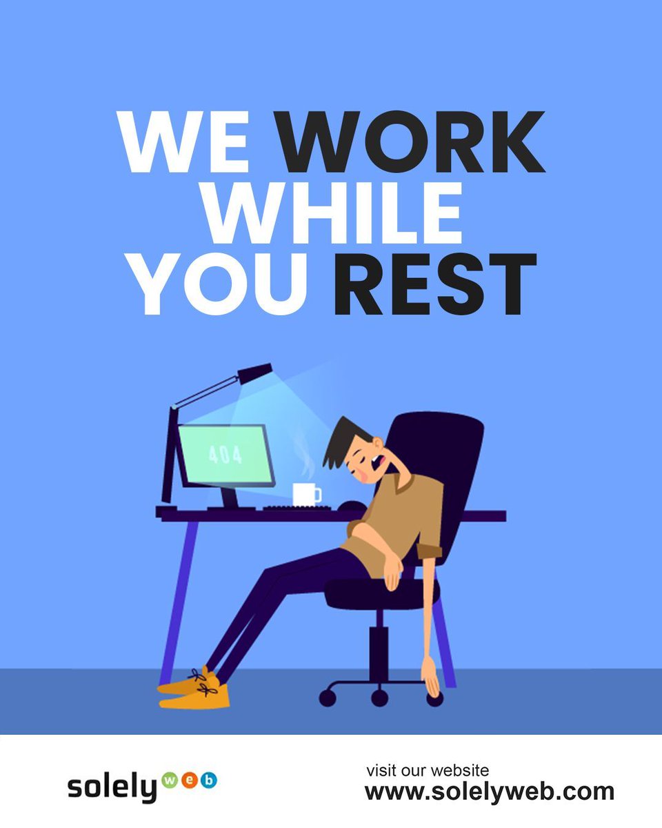 Solelyweb's tweet image. While you rest, we handle the hard work—so your business never stops growing. 🌙💻
Visit: solelyweb.com
#Solelyweb #EcommerceSupport #BusinessGrowth #WeWorkWhileYouRest #DigitalSolutions #24x7Service