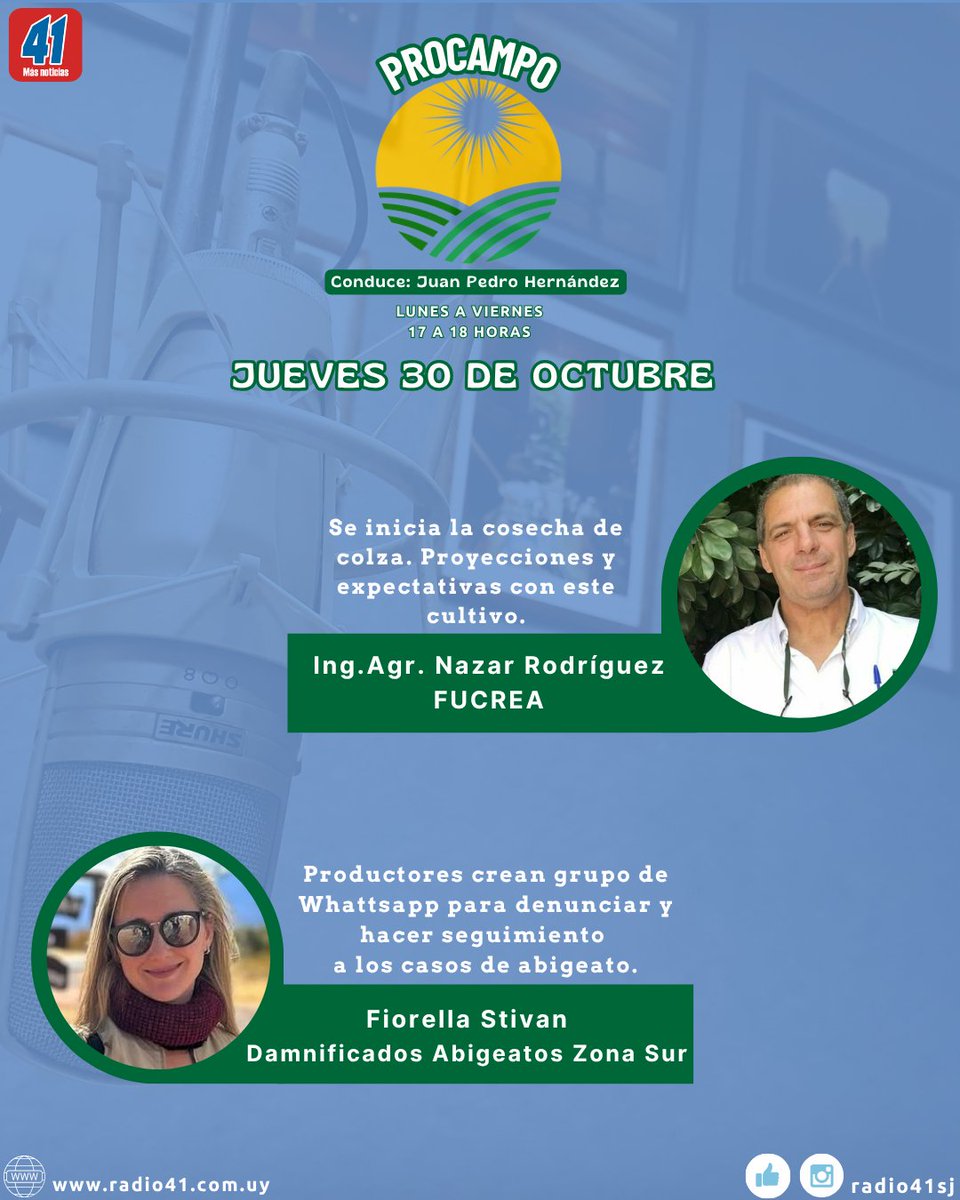 radio41sj's tweet photo. Hoy en #Procampo
Escuchanos en el 1360 AM o por https://t.co/ksSIRZBlDl https://t.co/9x94bmE135