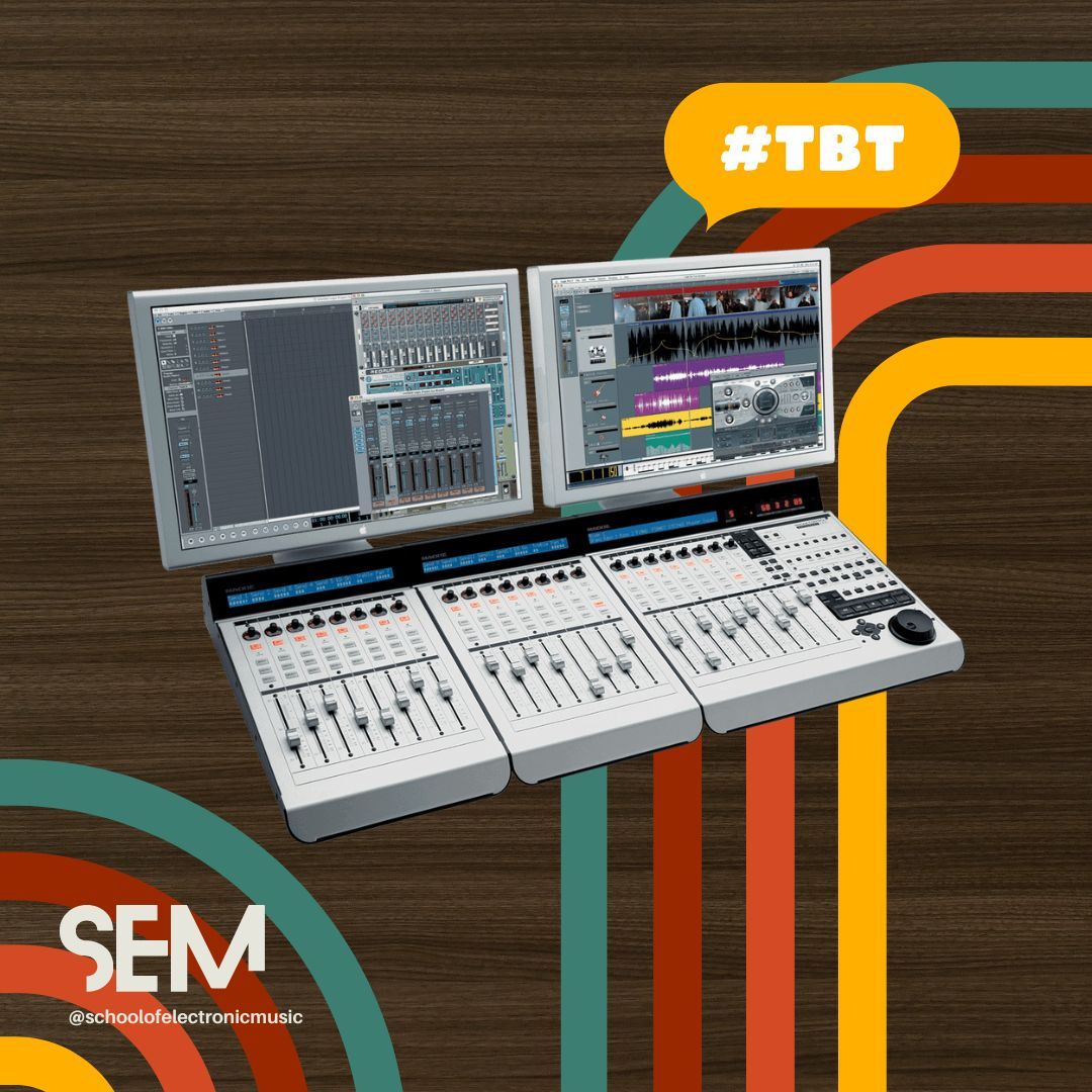 semmanchester's tweet image. #TBT to the release of the Mackie MCU Pro in 2009 🎚️✨ A versatile control surface with motorized faders, V-Pots, and DAW integration for precise mixing and editing. A must-have for streamlined studio workflows! 🎶🔥 #MackieMCUPro #StudioGear #MusicTech