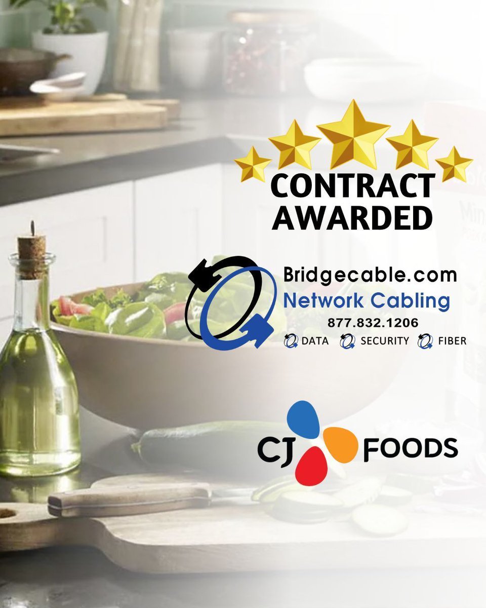 bridgecable's tweet image. Thank you CJ Foods for trusting our services! We look forward to working together again in the future. 🍽️🙌
bridgecable.com/our-clients/ 
#PhillyCompany #AccessControlSolutions #FiberOpticInstallation #BridgeCableCompany #CommercialSolutions #PhiladelphiaServices