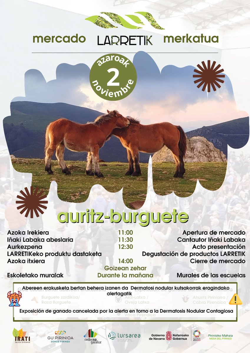 Larretik elkarteak azoka antolatu du Auritzen igande honetan. Larretik Elkarteko kideak diren Joseba Sagardoi eta Iñaki Zoko izan ditugu azokaz mintzatzen #LarretikAzoka #Auritz

iratiirratia.eus/index.php/2025…