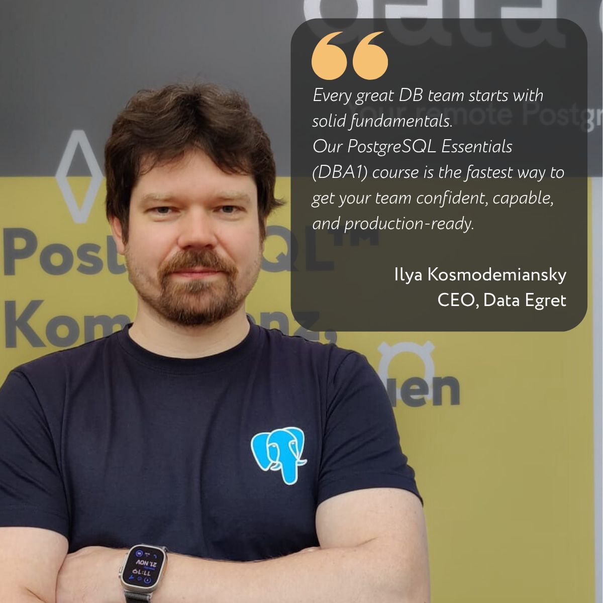 🚀 PostgreSQL Essentials (DBA1) kicks off in just 17 days — and we still have a few spots left!

Upgrade your PostgreSQL knowledge and build a solid foundation in open source database administration - register now: dataegret.com/courses-postgr…

#PostgreSQL #DBA #Training #OpenSource