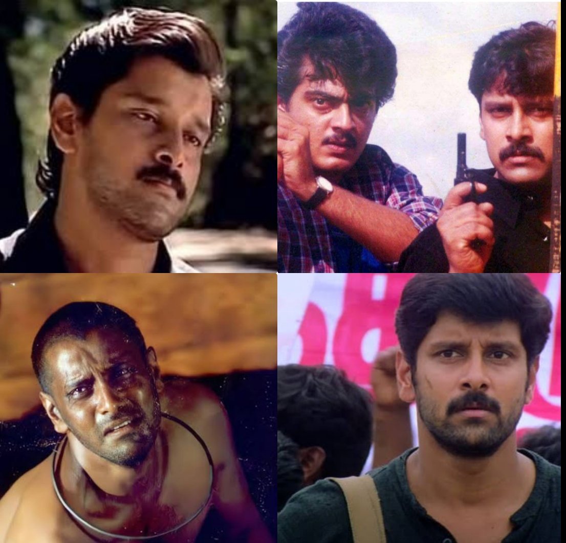 trendsetterbala's tweet image. Meera (1992) – Directed By P.C. Sreeram

Ullasam (1997) – Directed By J.D.–Jerry

Sethu (1999) – Directed By Bala

Samurai (2002) – Directed By Balaji Sakthivel

After 23 Years, #ChiyaanVikram Is Once Again Giving A Chance To A Debutant  Bodi Rajkumar, Who Has Made Three Short…