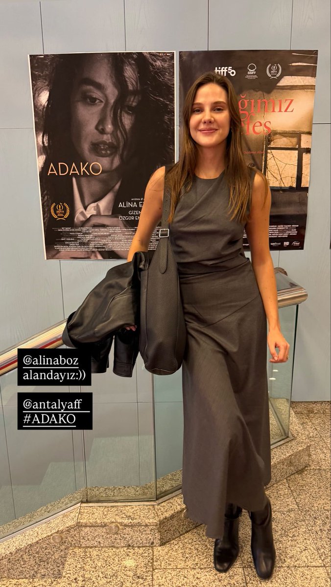 #AlinaBoz, Uluslararası Antalya Altın Portakal Film Festivali’nde, Ulusal Kısa Yarışma filmi ‘Adako’ gösterimi için Antalya’da.