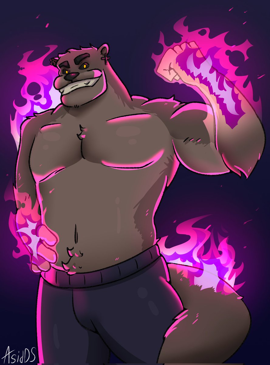 Asid_DS's tweet photo. My first commission for @RoanOtter 
It was an interesting first experience
#Commission #furry #otter #art https://t.co/yOnyWX0mlK