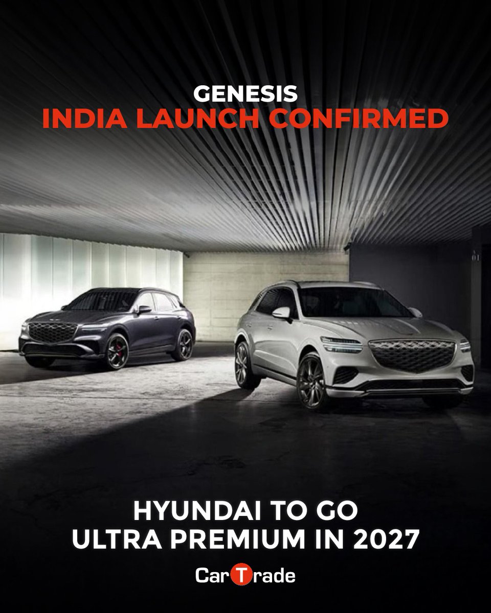 Hyundai’s luxury arm, Genesis, is finally coming to India! The Korean brand has confirmed its official debut in 2027, marking a new chapter in India’s luxury car scene.

#genesis #hyundai #indialaunch #ctnews #post #genesisindia #trending
