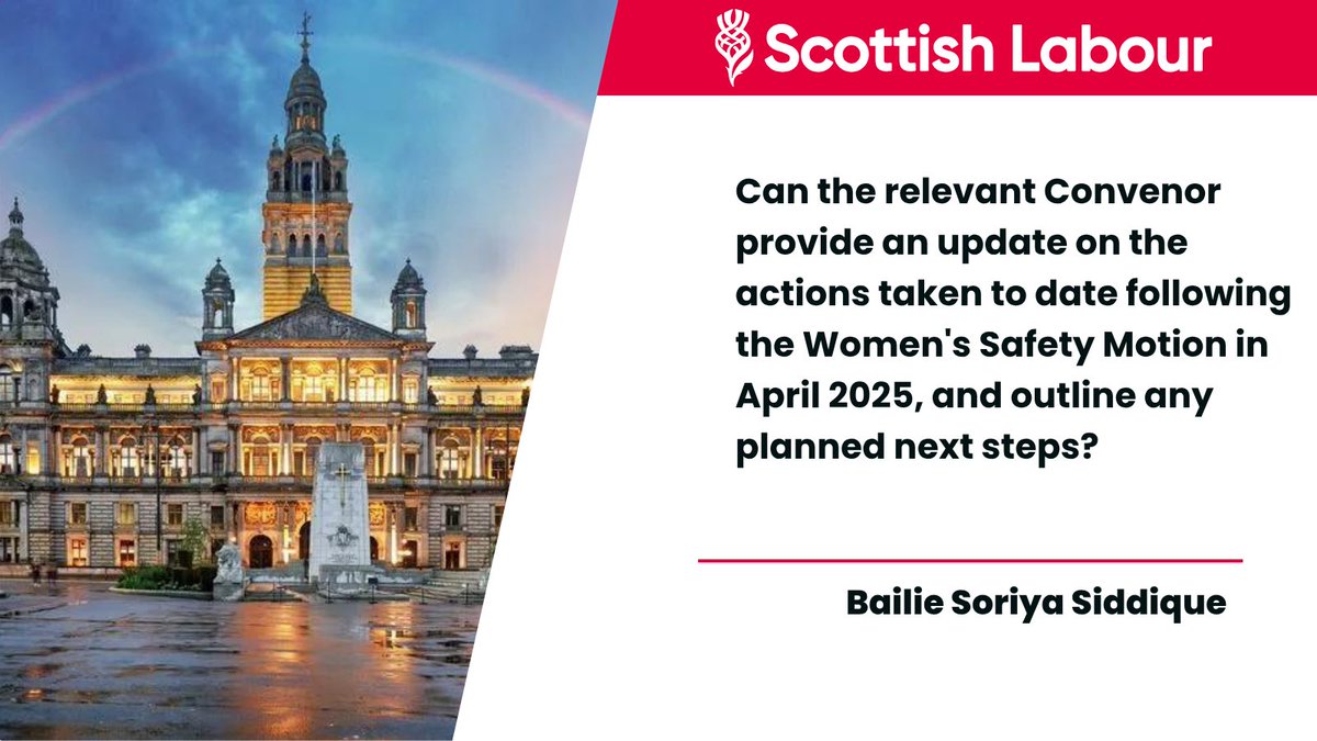 Labour_GCC's tweet photo. .@Soryia has asked for an update on what action have been taken following the Women’s Safety Motion that was passed in April 2025 https://t.co/9eNpRZy4Ex