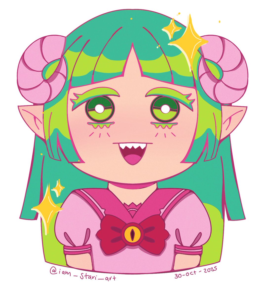 I’ve been watching  #mairimashitairumakun  and i just can stop thinking about #clara (clarita in the latino dub) so i drew this icon  instead of finishing my homework cause I love her 💕📷 #welcometodemonschoolirumakun #mairumatwt #mairuma