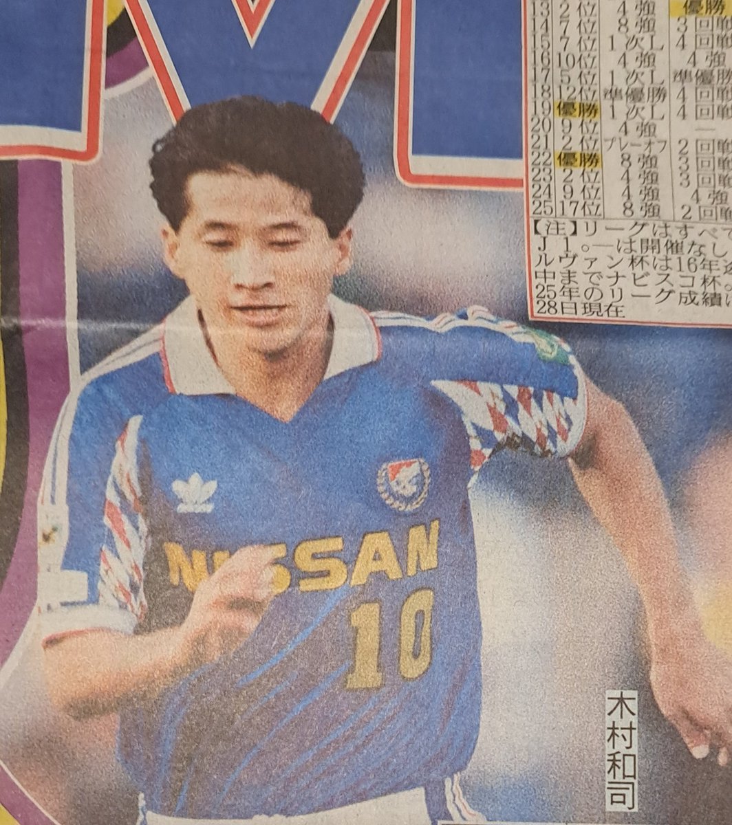 横浜マリノス Jリーグ 発足時 XO初期 希少なブランク 木村和司 横浜