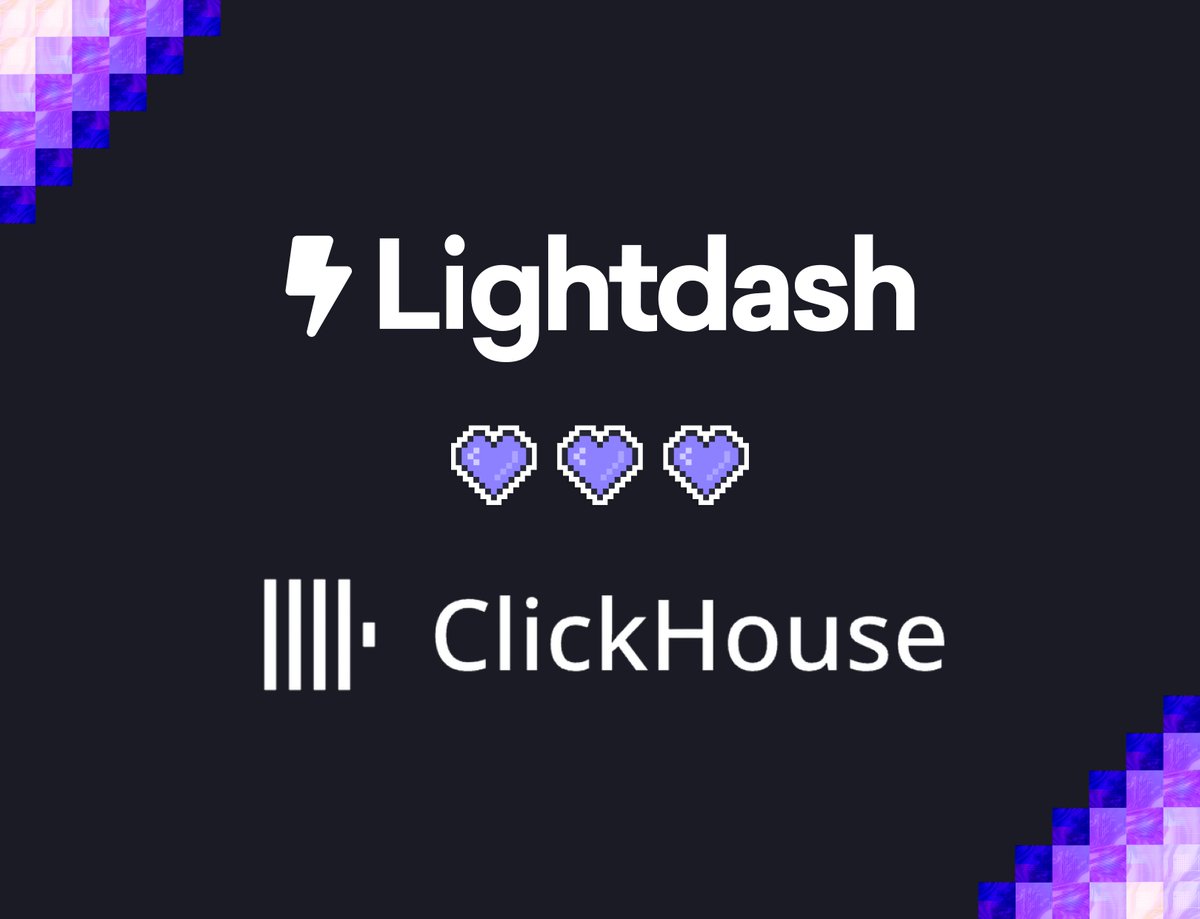 lightdash_devs's tweet image. 🚀 Big news for data teams: Lightdash now supports @ClickHouseDB!

Because a fast warehouse deserves a fast BI tool 😏

Learn more about the integration here 👉 docs.lightdash.com/get-started/se…