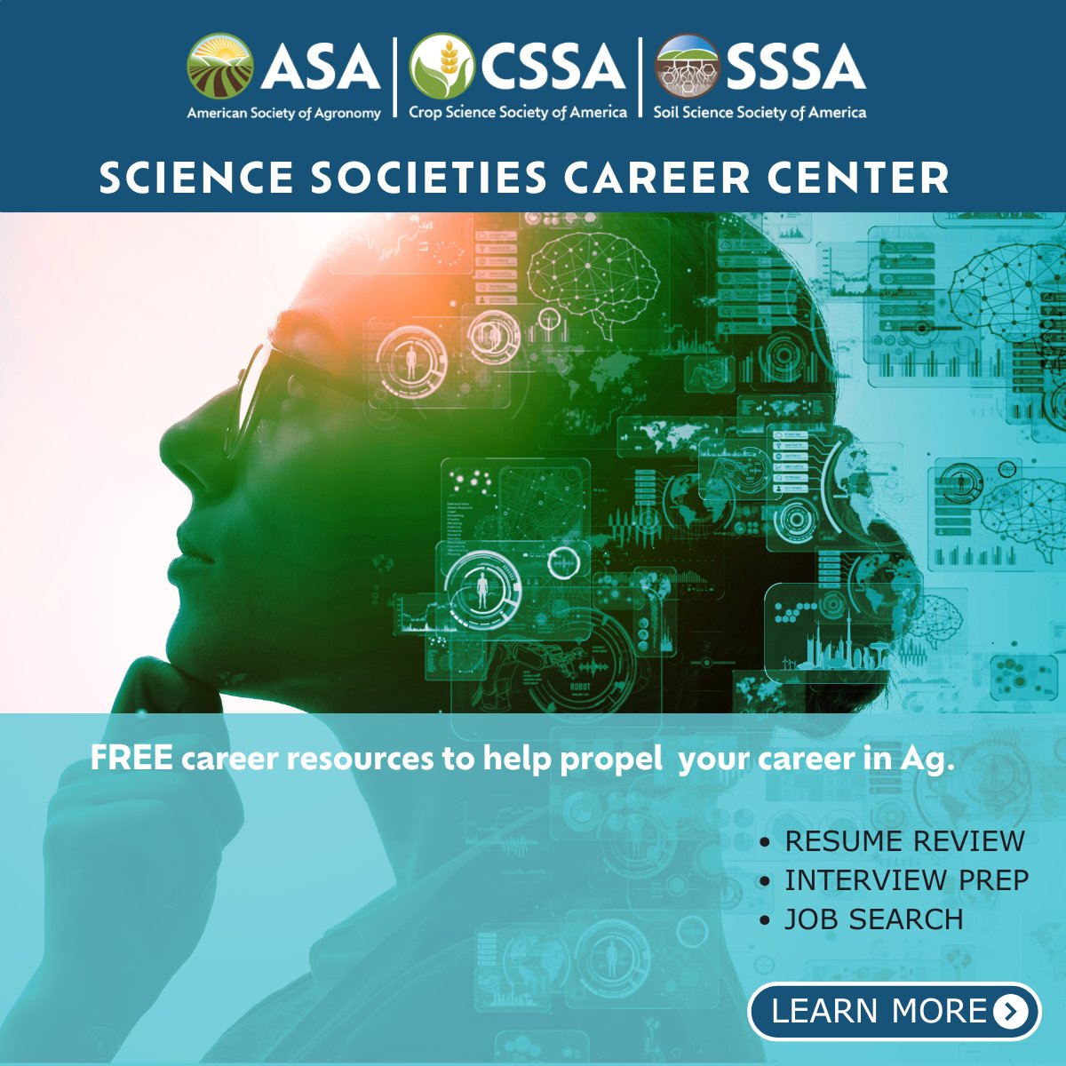 The Science Society Carer Center provides resources to support career efforts within the agronomic, crop, soil &amp; environmental sciences. Learn more &amp; explore your next opportunity: ow.ly/oLYq50XgRbp
 #AgCareers #CareerDevelopment #ResumeAdvice #ScienceJobs #STEMCareers