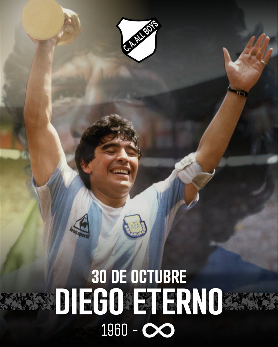 caallboys's tweet image. Un dia como hoy nacía #D10S

Recordarte es volver a emocionarse ✨🔟

Gracias por tantas alegrías, te llevamos siempre en nuestros corazones 🤍🙌

𝐃𝐢𝐞𝐠𝐨 𝐞𝐭𝐞𝐫𝐧𝐨 𝟏𝟗𝟔𝟎 - ♾️ 

🤍🖤#SoyDeAllBoys🖤🤍