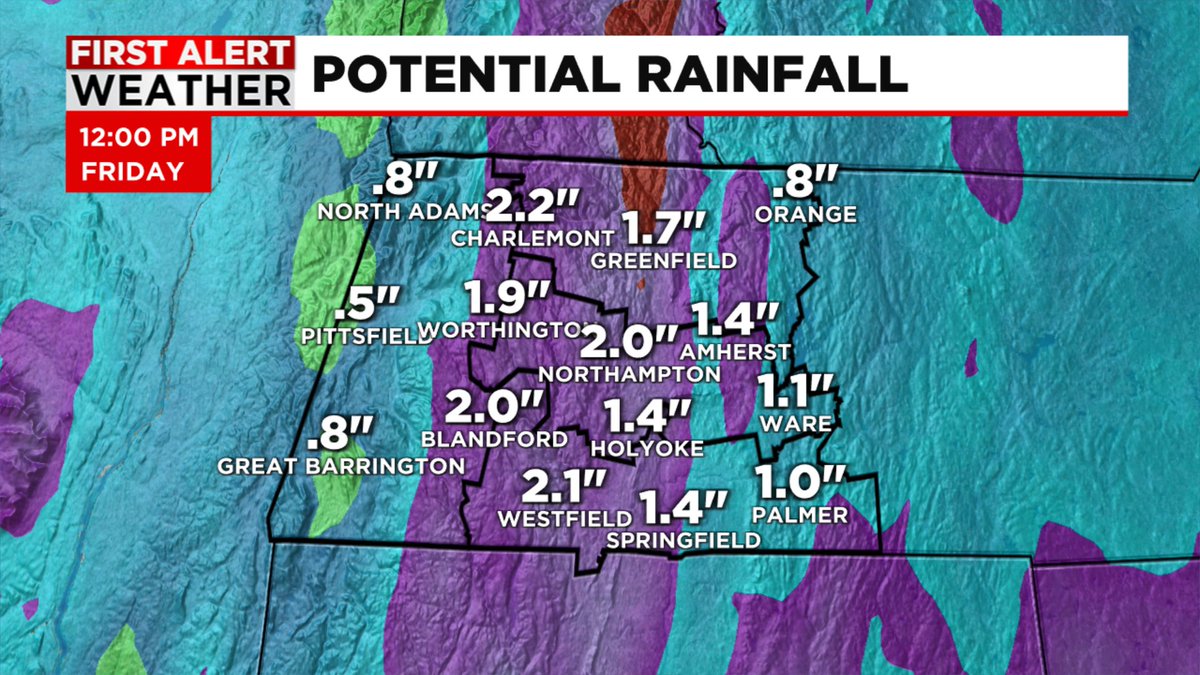 TODAY: Light spotty showers this morning and early afternoon. 

Steadier and heavier rain gets going between 3-5pm, impacting the evening commute. Lasting through the overnight. Ending by sunrise Friday. 

Wind: Gusts in the valley reach 20-30 mph, the hills up to 40-45 mph.
