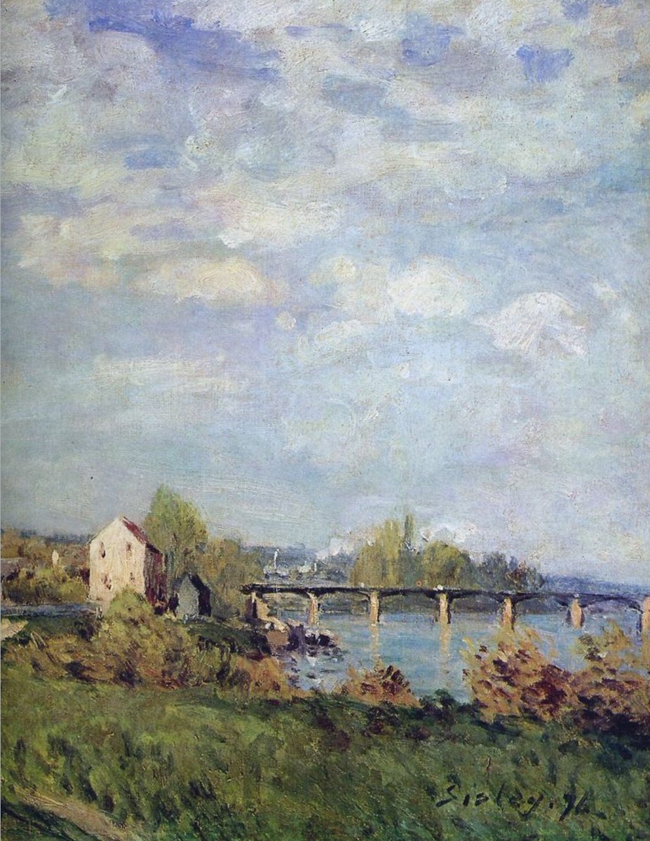 <a href="/agustin_gut/">Agustín González Gut</a> <a href="/_die_Uta_/">Uta</a> <a href="/alleosa/">Nas</a> <a href="/CaterinaCategio/">Caterina Giovanardi</a> <a href="/famartinez2001/">Francisca Martínez</a> <a href="/SimonaMascaro64/">@SimonaMascaro64</a> <a href="/cecchi_giovanna/">giovanna cecchi</a> <a href="/rita_mereu/">Anna Rita Mereu</a> <a href="/diamiladi/">Diamila</a> <a href="/lagatta4739/">lagatta4739</a> <a href="/DEOLINDAMA93701/">Maria Alves</a> <a href="/maype7/">✿⊱ Mayuli Peña R ✿⊱</a> <a href="/xaloc7/">Charo García</a> <a href="/RefikBiloglu/">Refik Biloğlu</a> <a href="/AlmiraUva/">AlmiraUva</a> <a href="/AlessandraCicc6/">Alessandra Ciccolini</a> <a href="/NadiaZanelli1/">Nadia Zanelli</a> <a href="/nicolettadec/">Nicoletta 🕊</a> <a href="/PrestiDaniela/">Daniela Lo Presti 📜🖊️🇮🇹🇬🇧</a> ~Alfred Sisley
1839-1899
Impressionismo

~Il Ponte sulla Senna
1874
~Metropolitan Museum, New York

Buona giornata, Agustin, e amici tutti🌦️🌬️