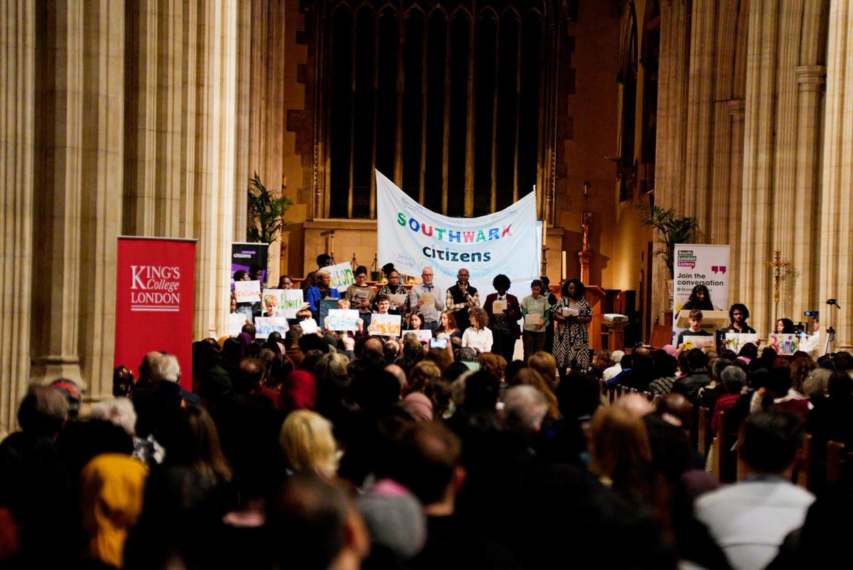 LondonCLT's tweet photo. Over 1,000 people filled St George’s Cathedral for the @CitizensUK South London Health Justice Assembly – people, power &amp; progress on housing, health &amp; justice! 💪🏘️❤️ #LondonCLT #AffordableHousing https://t.co/8L9kWHh036