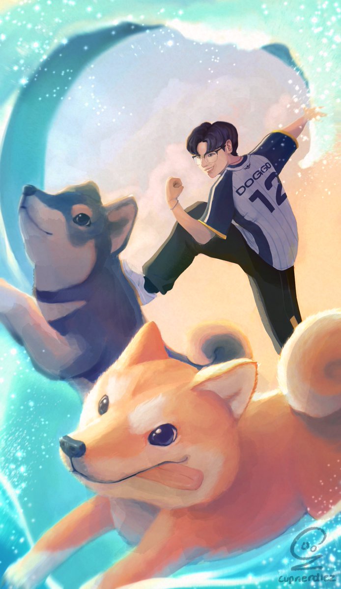 cupnerdlez's tweet image. the chariot — determination, ambition, willpower.

very late post since i had this done months ago, but one of the cards i made for @pickacard_lol featuring @CTBC_cfo #doggo! very appropriate card for his career and manifesting even more triumph in the future ᕙ( •̀ ᗜ •́ )ᕗ