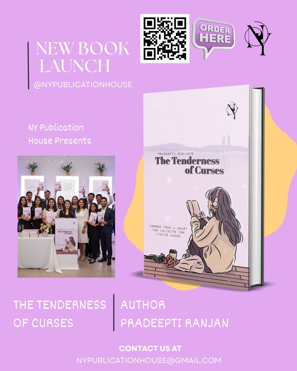NY_Publication's tweet photo. ✨ NEW BOOK LAUNCH ALERT! ✨

📖 Grab your copy now by scanning the QR code or visiting our page!

#NewBookLaunch #PoetryBook #NYPublicationHouse #TheTendernessOfCurses #PradeeptiRanjan #BookLovers #IndianAuthors #PoetryCommunity #Bookstagram #indvsaus #toxicthemovie https://t.co/SZI4qX2p8c