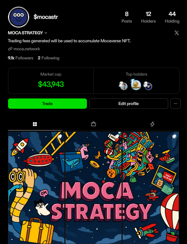 moca_strategy's tweet photo. $mocastr is already in @zora https://t.co/tvRV6HYRuz