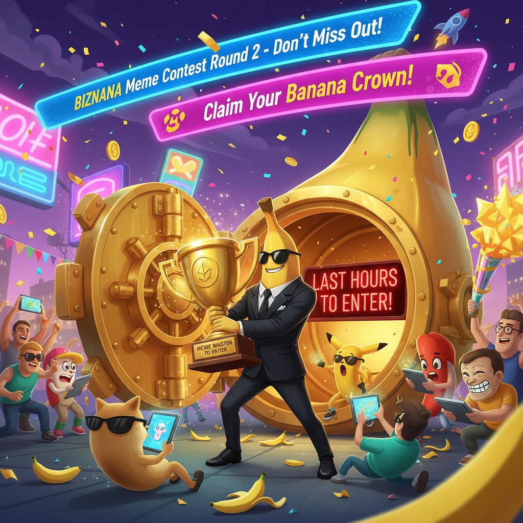 Biznana_Army's tweet image. 🍌 Biznana Meme Contest – Round 2 is LIVE! 💥
The meme madness isn’t over yet — it’s only getting bigger and wilder! 🚀
Round 1 set the stage, but Round 2 is where legends are crowned 👑.
💰 100 MILLION $BIZNANA TOKENS are still up for grabs!
This is your shot to turn your…