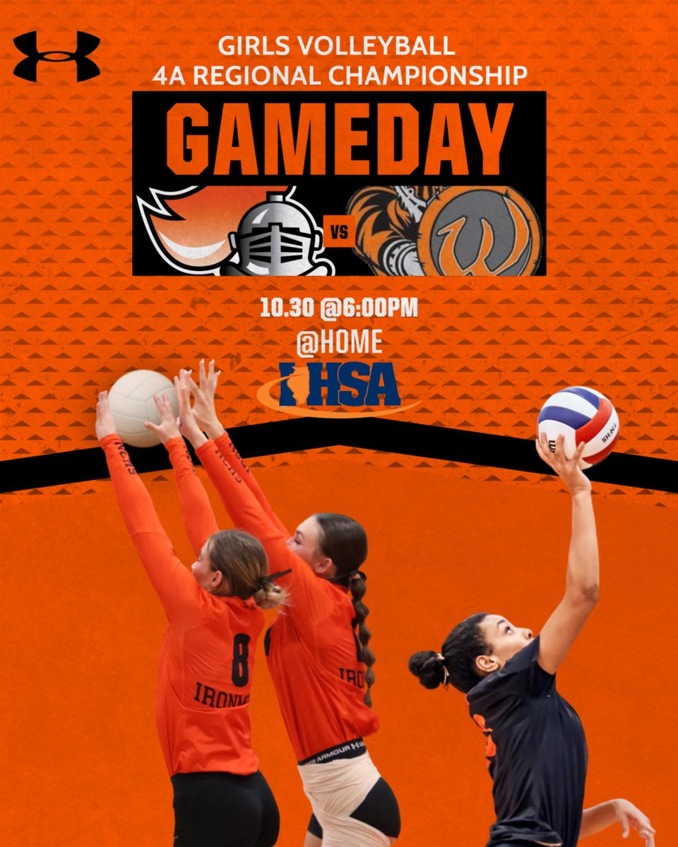 IT'S REGIONAL CHAMPIONSHIP DAY!
Come out and cheer on the Iron! 
Gametime is 6:00 PM