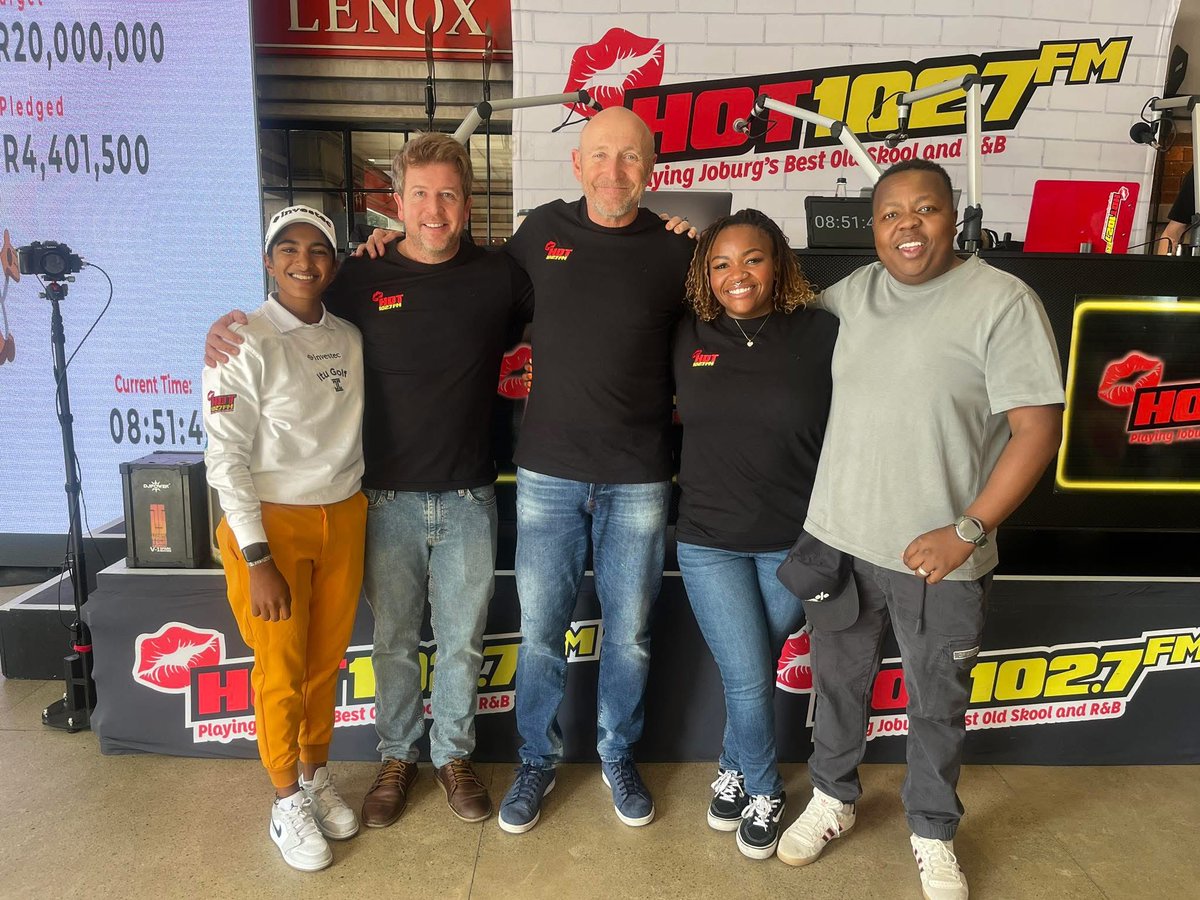 KaiGolfHQ's tweet photo. Had an amazing time at #Teddython2025 with @papachinos_za &amp; @Hot1027FM 🎉
Proud to support #HotCares — raising funds for life-changing charities. 💛
Still time to donate &amp; make a difference! 🙌
#GivingBack #ProudAmbassador https://t.co/Dm6YIyLpX1