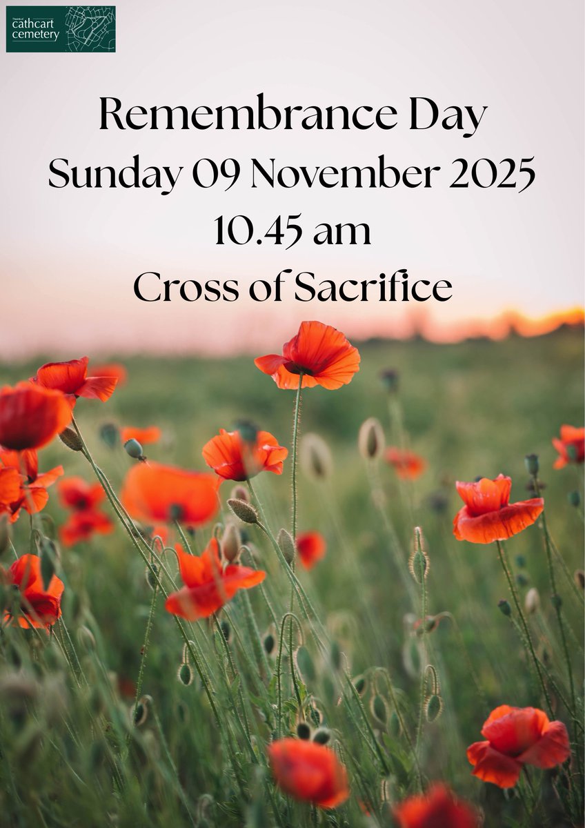 Please join us on Sunday 09 November for a moment of remembrance.  Gather at the Cross of Sacrifice from 10.45 am.