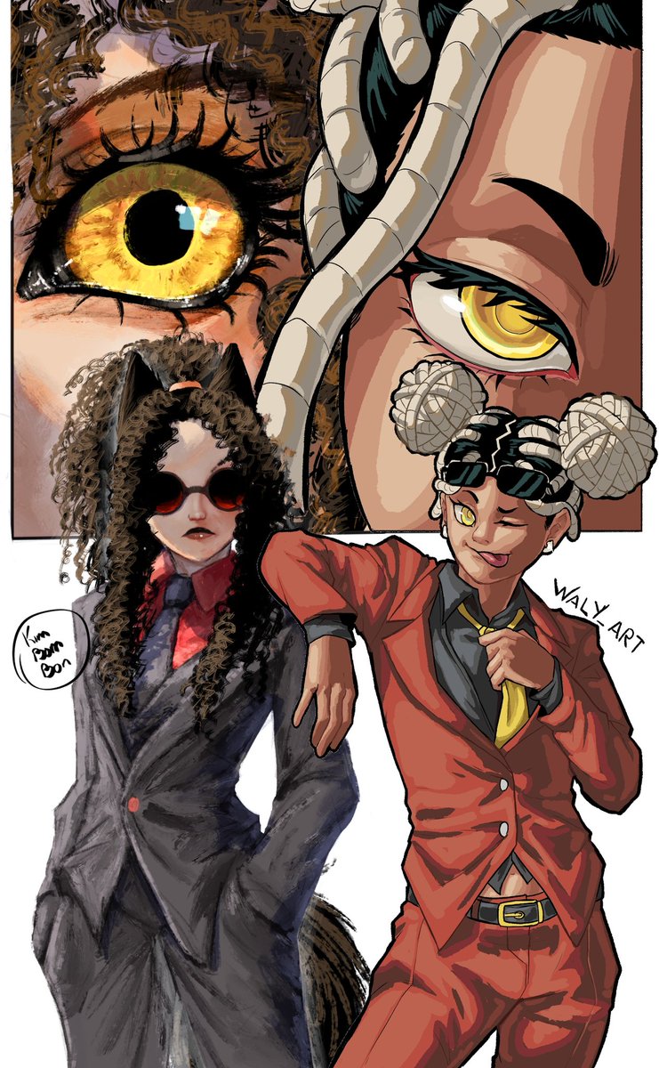 Waly_XOX's tweet photo. Collab con mi sensei [OCs]👩🏿‍💼👨🏿‍💼 https://t.co/IqiIul96Vt