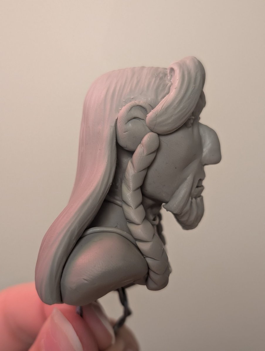 MistressKepier's tweet photo. Bust sketch of Neal Illustrator's Poseidon for you all

I got a little carried away but I have a few human commissions to do and decided I needed some practice. I don't wanna squish him now 👀 he's so pretty 

Who else should I sculpt from Epic? 

#EPIC #Poseidon #greekmythology https://t.co/3jDgeoYHqb