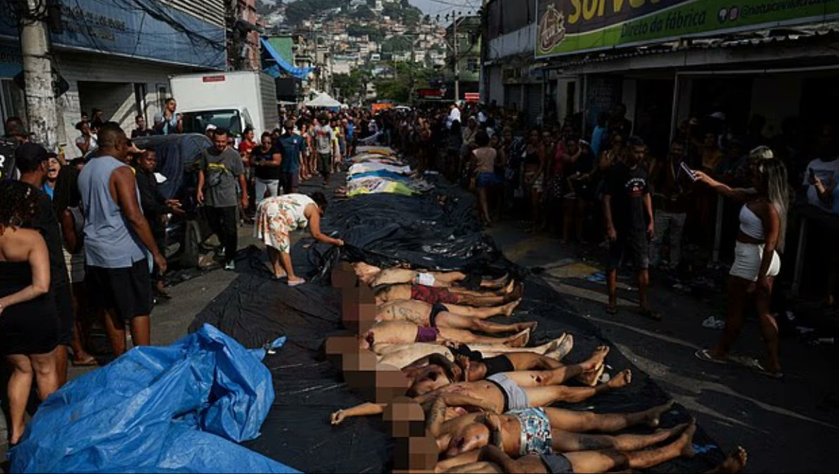 WebDPN's tweet photo. #Brazil | 'Executions', 'torture' and 'carnage' in deadly Rio de Janeiro police raid https://t.co/ZPXo6zChXs #brazil #extrajudicialexecutions #narcos #drugs #cartels https://t.co/nGUTsKSPpd