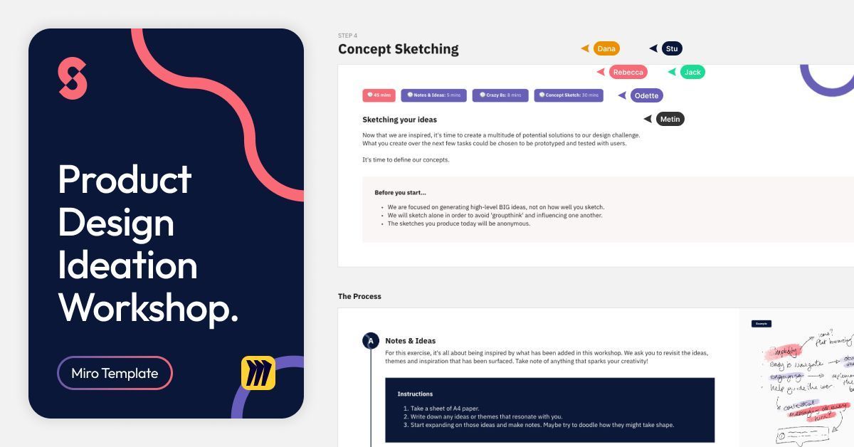 Solve difficult design challenges in collaboration with your cross-functional teams with our free Product Design Ideation Workshop template on #Miro bit.ly/4puqpWw

#ProductDesign #UXDesign <a href="/MiroHQ/">Miro</a>