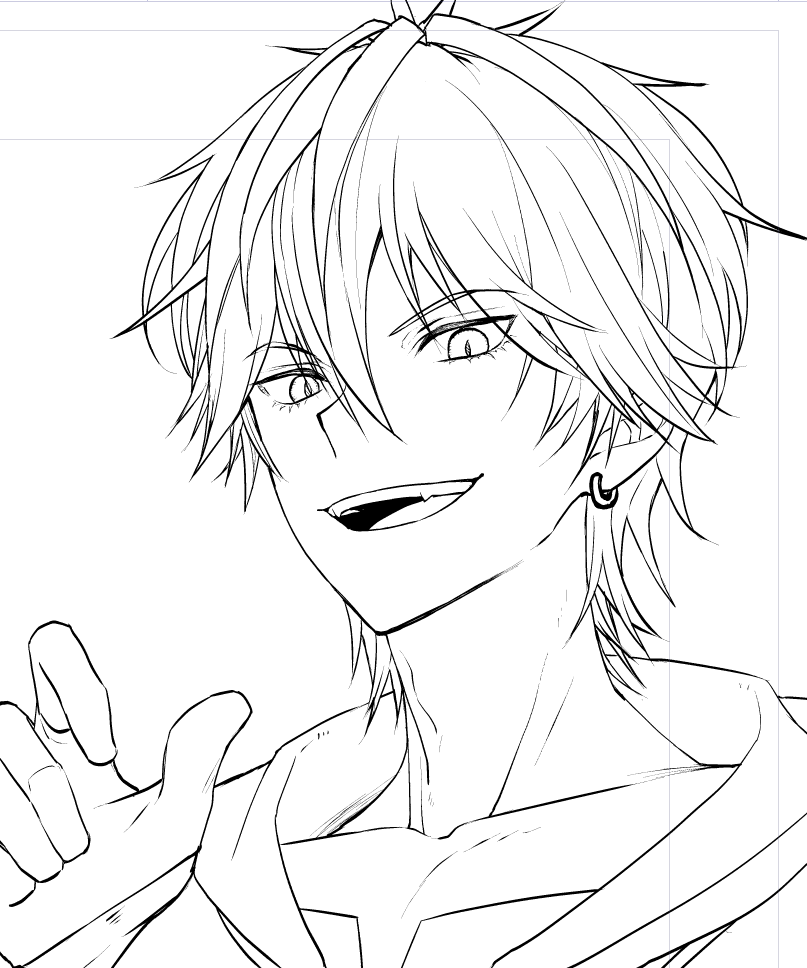 sidoumine's tweet photo. ←修正前　→修正後
頬がふっくらしたので描き直し✍️しました
７話がんばってます😃 https://t.co/h7kxk5JsTj
