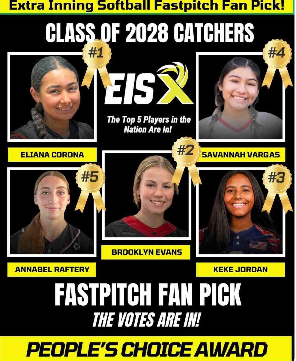 Big thanks to <a href="/ExtraInningSB/">EXTRA INNING SOFTBALL</a> and everyone who showed love! Always a privilege to be mentioned with this group of amazing 2028 catchers. Let’s keep grinding!
<a href="/jazzvesely/">Jazz Jackson-Vesely</a> <a href="/Jazz16u/">Impact Gold Jazz 16U</a> <a href="/BBSBucs/">BBS Athletics</a>