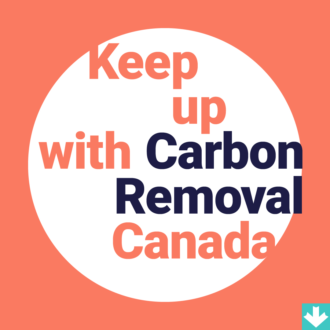 We're helping to remove excess carbon dioxide from the atmosphere. 

Subscribe to Carbon Removal Canada's newsletter for updates on our progress towards a net-zero future:

🔗 tinyurl.com/3fcadhxc

#CarbonRemovalCanada #CarbonRemoval