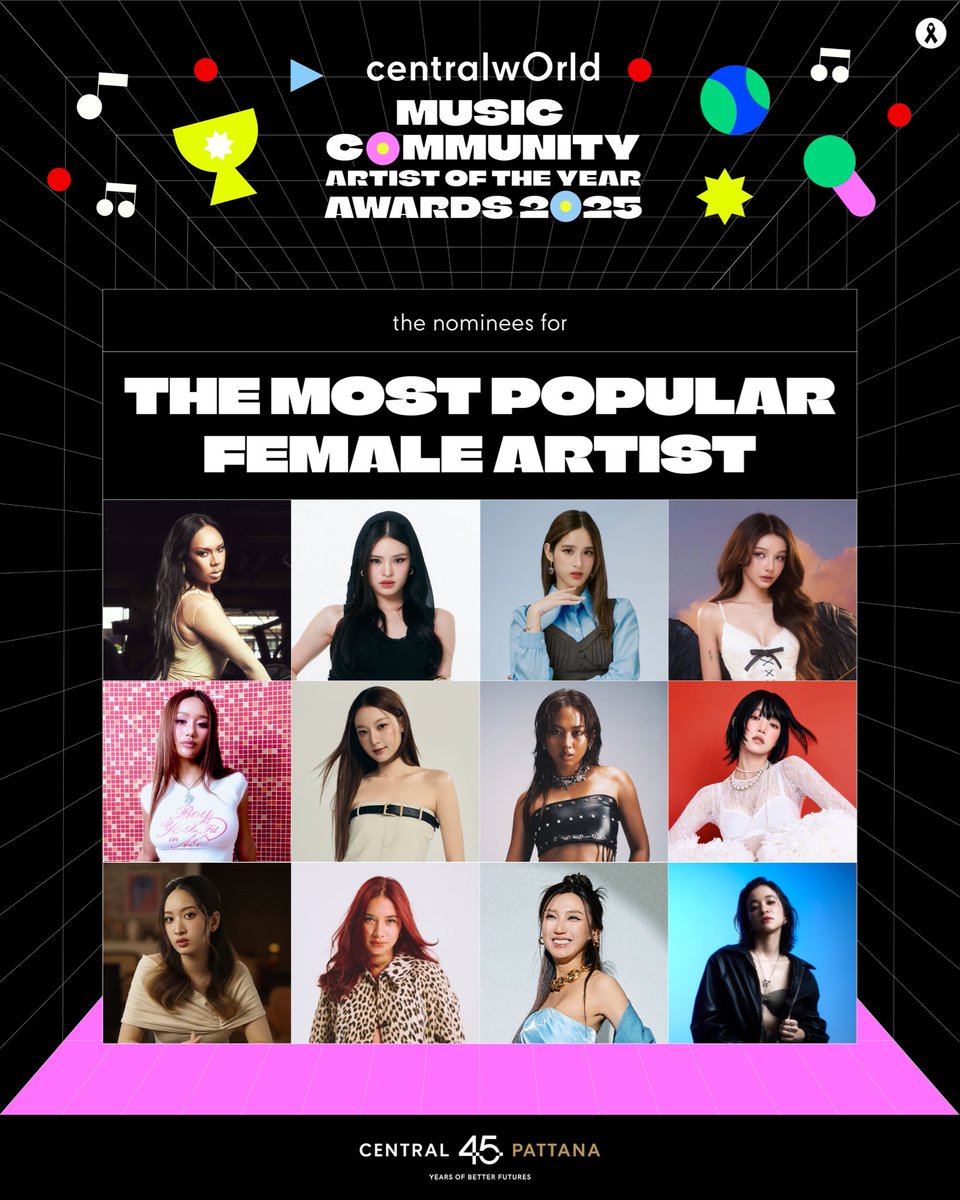 [centralwOrld Music Community Artist Of The Year Awards 2025]

MINNIE is nominated for The Most Popular Female Artist Award.

🗓️Voting period will begin on November 3, voting tutorial will be posted soon.