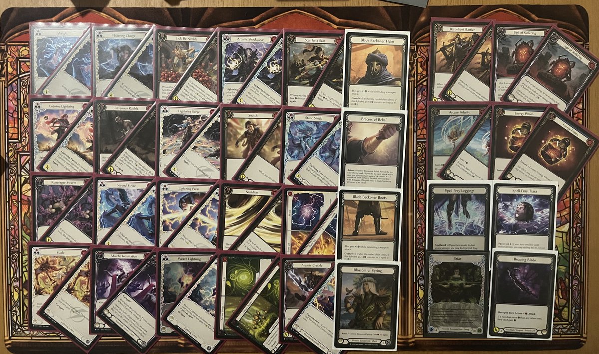 3-0 with Sage Briar in the last Armory event. 🌳⚡️

Deck feels very powerful, but need some adjustments for more go again (Maybe Capitan’s Call or Flash idk)