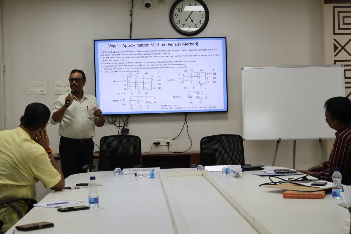 kissfoundation's tweet image. The Department of Mathematics, School of Indigenous Knowledge Science and Technology (SIKST), KISS-DU organised a Distinguished Invited Talk on “Transportation Problem and its Optimal Solution” on 27th October 2025. 

The session featured Dr Soumyendra Mishra, Reader in…