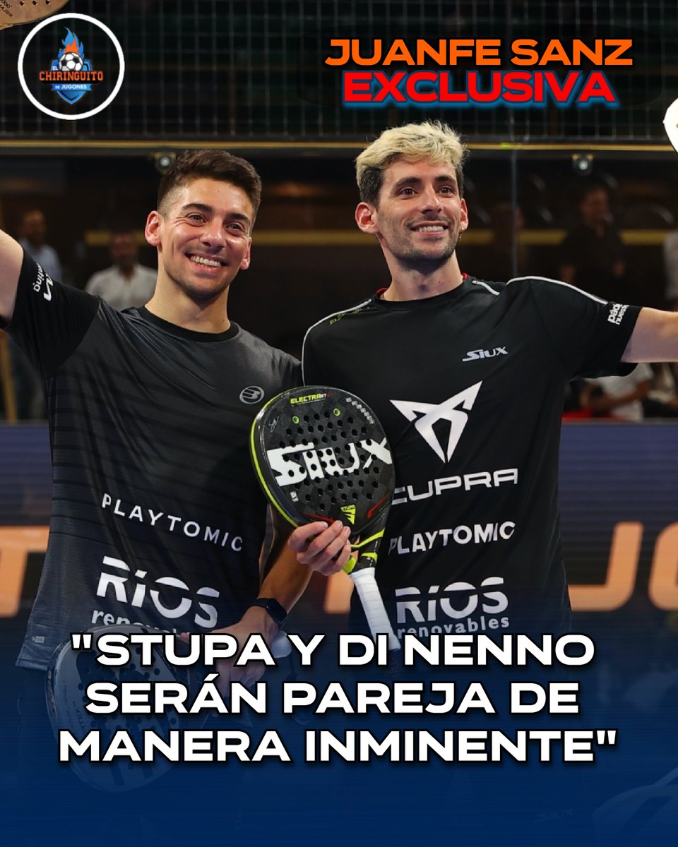 💣 ¡BOMBAZO EN EL PÁDEL! 💣

❌ STUPA y JUAN LEBRÓN se SEPARAN.

🎾 Stupa y Di Nenno serán pareja a partir de Veracruz en busca del nº1.

ℹ️ EXCLUSIVA de <a href="/JuanfeSanzPerez/">Juanfe Sanz</a>.