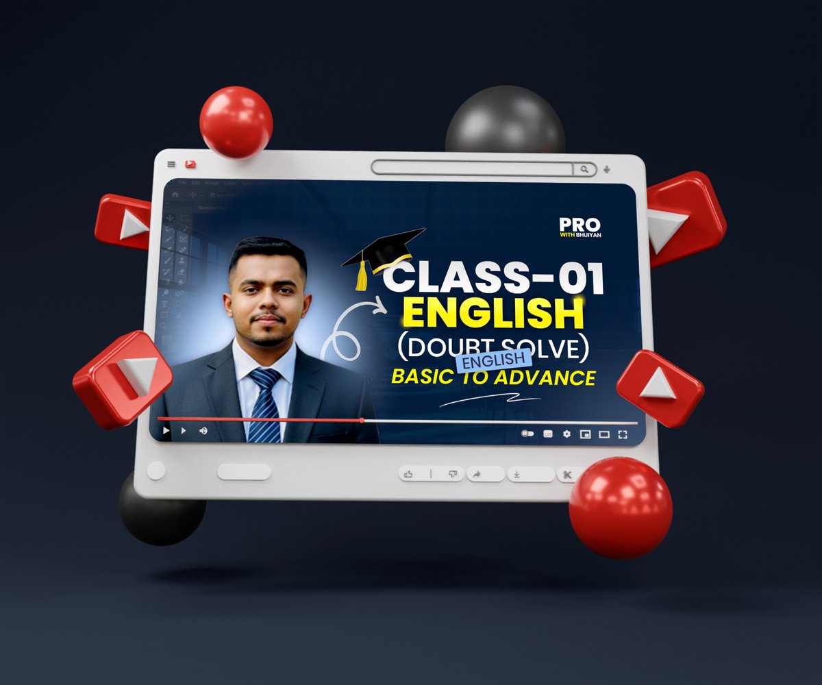 vect_bhuiyan's tweet image. How to Design a Professional YouTube Thumbnail | Clean &amp;amp; Modern Look

#YouTubeThumbnailDesign #CreativeThumbnail #ProfessionalDesign #DesignWithBhuiyan #YouTubeGrowth #CustomThumbnail #GraphicDesign #ProWithBhuiyan