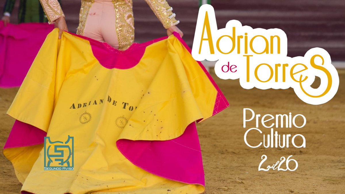 El <a href="/aytolinares/">Ayuntamiento de Linares</a> ha concedido uno de los cuatro Premios Anuales de Cultura al torero linarense <a href="/DeTorresAdrian/">𝐀𝐃𝐑𝐈Á𝐍 𝐃𝐄 𝐓𝐎𝐑𝐑𝐄𝐒</a>.

Desde <a href="/SegundoAvisoTV/">SegundoAviso</a> y <a href="/TelevisionTveo/">TVeo Televisión Linares</a> le damos nuestra más sincera enhorabuena 👏 👏👏