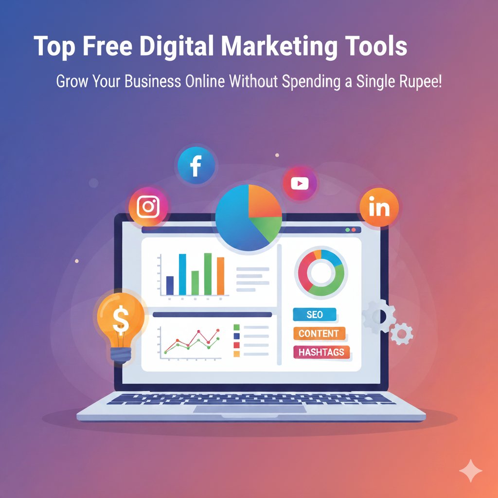 Provaantech's tweet image. Grow your business online — for FREE!
Check out the Top Free Digital Marketing Tools (Part 1) to boost your SEO, track traffic, and manage campaigns effortlessly. 
#DigitalMarketing #FreeTools #SEO #MarketingTips #OnlineBusiness