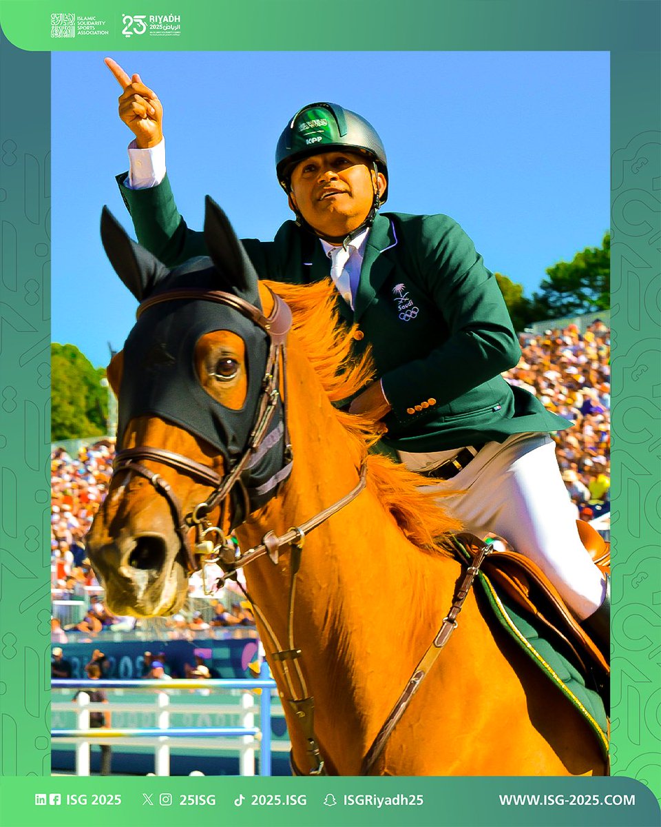 Saudi Equestrian Champions 🇸🇦🐎

🥇 Abdulrahman Al Rajhi - 2022 Asian Games
 🥇 Khaled Al Mobty – 2018 Asian Games
 🥉 Abdullah Al Sharbatly – 2012 Olympic Games
 🥉 Ramzy Al Duhamy – 2012 Olympic Games

They now look for more at #Riyadh2025 🤩👋