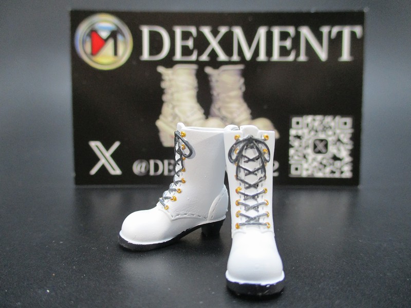 <a href="/33_mitomi/">33 -mitomi-</a> DEXMENTさんの編み上げブーツ、造形が細かいので塗装をすれば映えますよぉ！