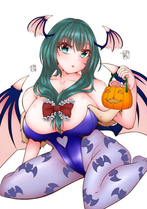 ハロウィンウィン 久々のモリガンお雛