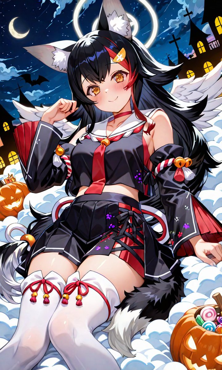 notes9999's tweet image. #ホロライブ
#大神ミオ
#AIイラスト