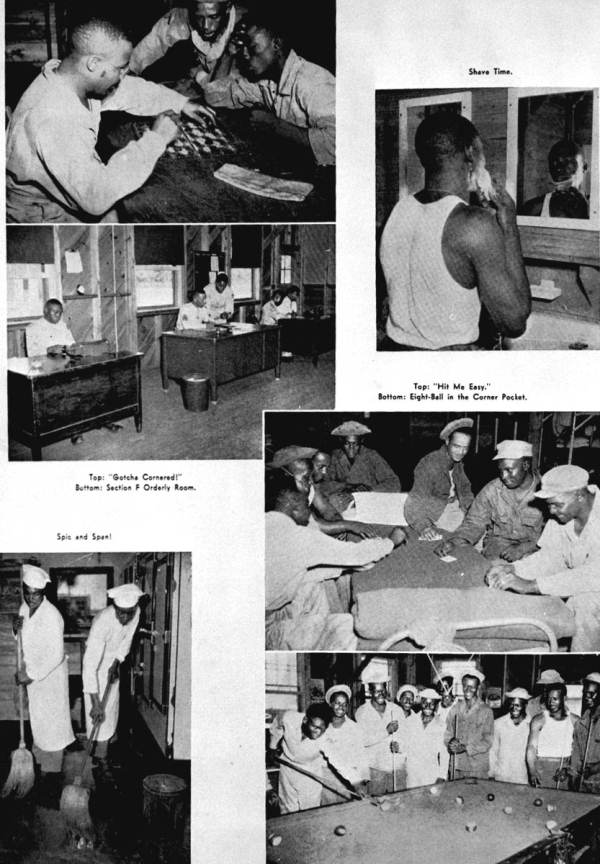 StateLibraryFL's tweet image. #VeteransDay in pictures from our collection (@FLMemory): A women’s military reserve group marching in a parade in Tallahassee; six views of camp life at Tyndall Field; Governor Dan McCarty inspecting a military group; and the 1st Armored Rifle Battalion, 124th Infantry.