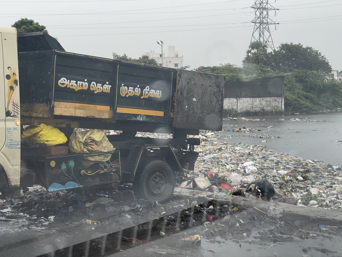 🚨 Tamil Nadu 🚨

Official dump yard right next to a water canal.

This is Agaramthen, Mappedu — where waste meets water and rules vanish.

When garbage management becomes garbage itself. 🤡🤦‍♂️