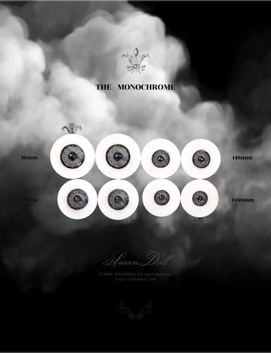 SWAN_BJD's tweet image. 🎃 𝙍𝙚𝙖𝙡 𝙀𝙮𝙚𝙨…!

𝗠𝗼𝗰𝗵𝗮 𝗠𝗼𝘂𝘀𝘀𝗲..☕️
· 𝟷𝟾𝑚𝑚 𝟷𝟼𝑚𝑚 𝟷𝟼𝑆𝑚𝑚 𝟷𝟺𝑚𝑚 𝟷𝟺𝑆𝑚𝑚 𝟷𝟺𝑆𝑆𝑚𝑚 𝟷𝟸𝑚𝑚 𝟷𝟸𝑆𝑚𝑚 𝟷𝟶𝑚𝑚

𝗠𝗼𝗻𝗼𝗰𝗵𝗿𝗼𝗺𝗲..🖤
· 𝟷𝟼𝑚𝑚 𝟷𝟺𝑚𝑚 𝟷𝟺𝑆𝑚𝑚 𝟷𝟺𝑆𝑆𝑚𝑚

🦢¸.•*¨*•¸.•*¨*•¸.•*¨*•¸.•*¨*•

swandoll.com…