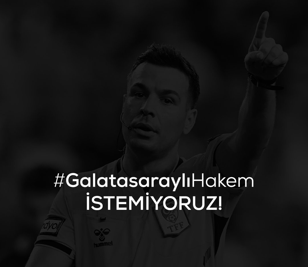 Bu kadar korkmanıza gerek yok.
#GalatasaraylıHakemİstemiyoruz