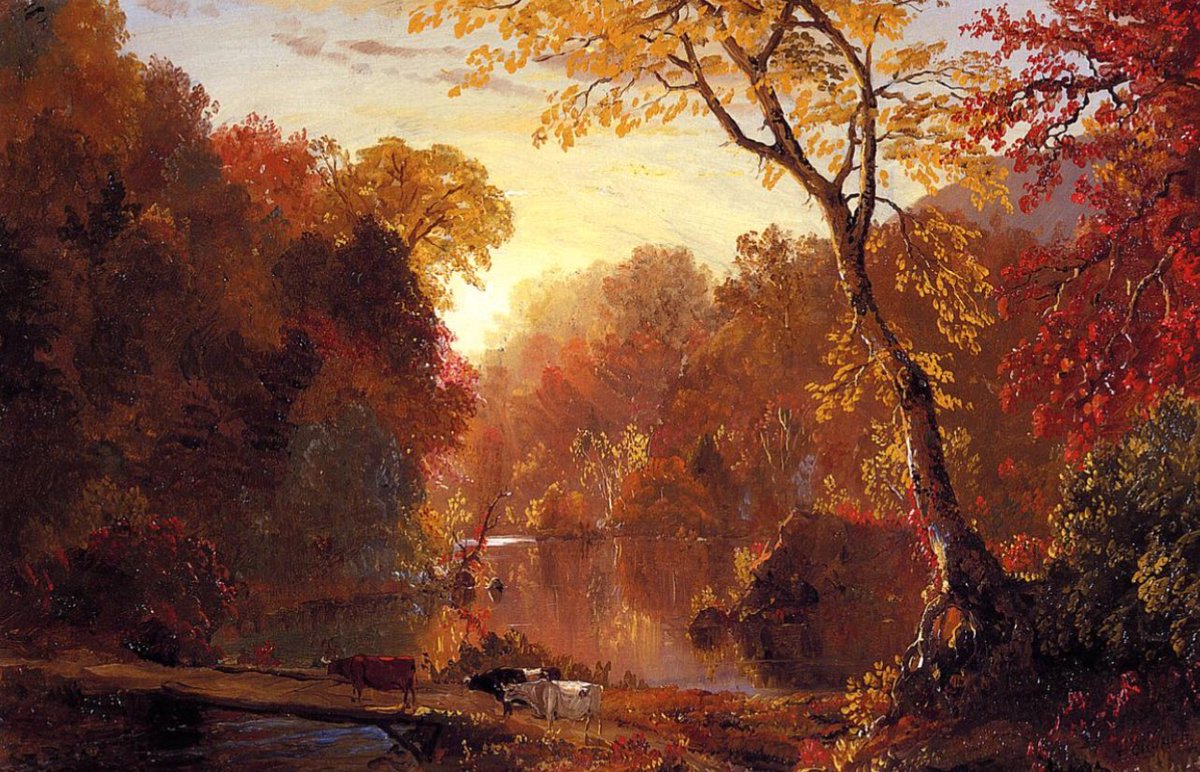 October
by Robert Frost

O hushed October morning mild,
Thy leaves have ripened to the fall;
Tomorrow’s wind, if it be wild,
Should waste them all.
The crows above the forest call;
Tomorrow they may form and go.
O hushed October morning mild,
Begin the hours of this day slow.